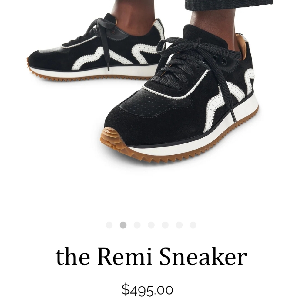 the Remi Sneaker Black and White Sneakers